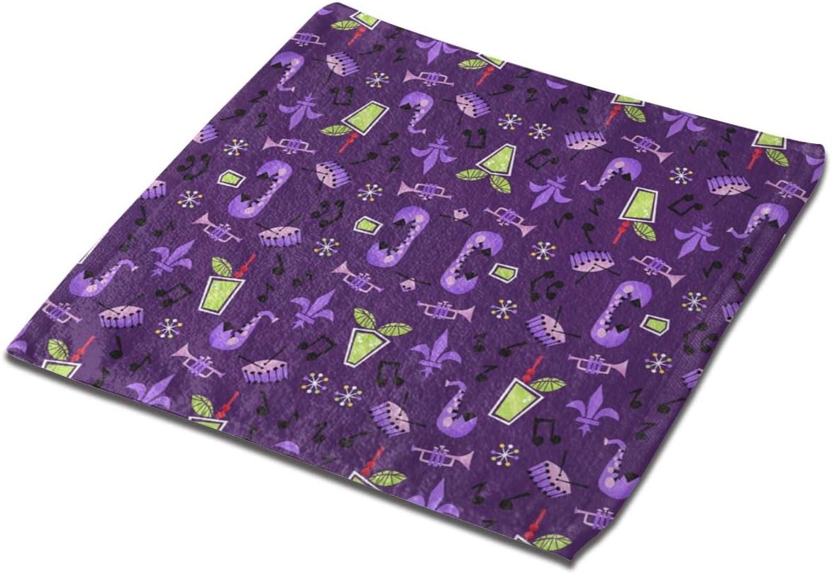SGHXJPsds Taste of New Orleans Bath Hand Beach Towel Square Towel for Home/Hotel/Kitchen/Spa/Salon/Gym and Face
