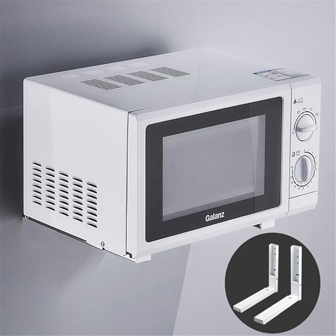 CHUDAN 2 Piezas Soporte de microondas Montaje en Pared, Estante de ...