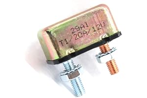 ZOOKOTO 12V 20Amp Universal Automatic Reset Circuit Breaker for Automotive Marine