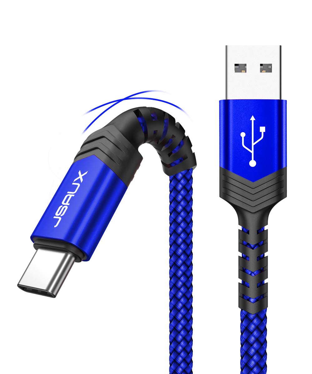 JSAUX Câble USB C [1M+2M,2Pack] Durable 3A Câble USB Type C Charge
