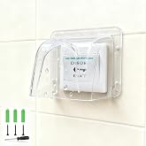Access Control Keypad Rain Cover for None Touch Exit Button,Push Exit Switch Plastic Rainproof Cover,Doorbell Rain Guard Protector,Exit Release Button Switch Rain Cover