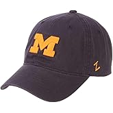 NCAA Zephyr Michigan Wolverines Mens Scholarship Relaxed Hat, Adjustable, Team Color