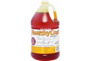 HEALTHY COAT HealthyCoat Goat Formula Supplement: Gallon. Skin, Coat, Body Condition, Allergies, Immune System, Milk Production