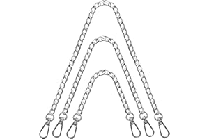 Yiaizhuo 3 Pack (16",36",48") Silver Purse Chain Strap Bag Chains for Handbags