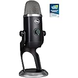 Blue Yeti X Professional Condenser USB Microphone with High-Res Metering, LED Lighting & Blue VO!CE Effects for Gaming, Strea