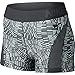 Nike Pro 3 Hypercool Tidal Multi Womens Shorts - Dark Grey/Cool 725453 021 M