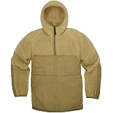 VIKTOS Men's Basecraft Quarter Zip Hooded Sherpa Fleece Anorak Jacket | Pullover Outerwear, Warm Soft Heavyweight Texture