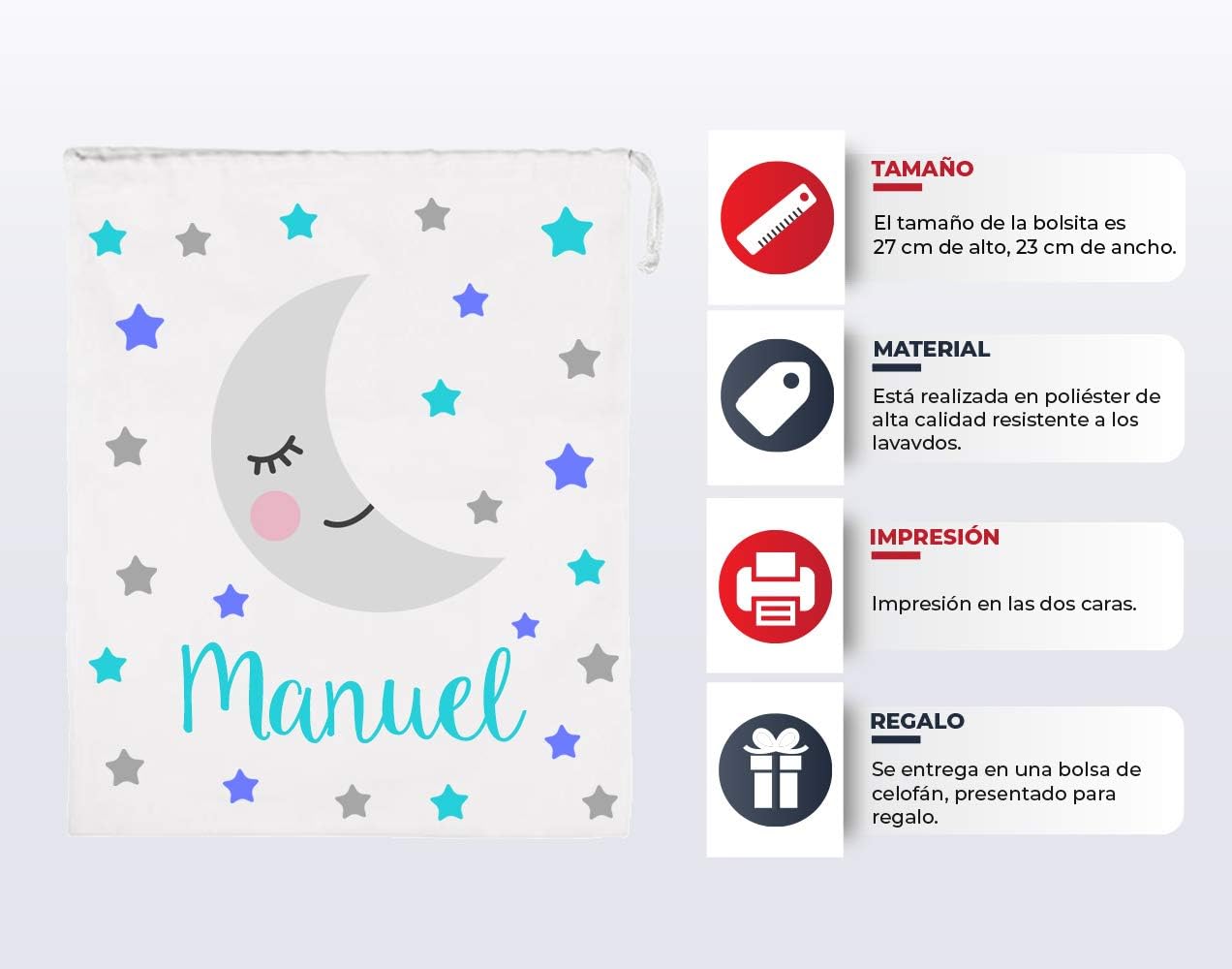 bolsas merienda infantiles personalizadas