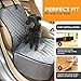 PawSeat Car Mat | Prime Grade Waterproof Nylon Tarps Fabric Dog Car Mat Hammock to Protect Car Seat from Pet Hair or Mud | Effortless Installation | Grey | 163.4
