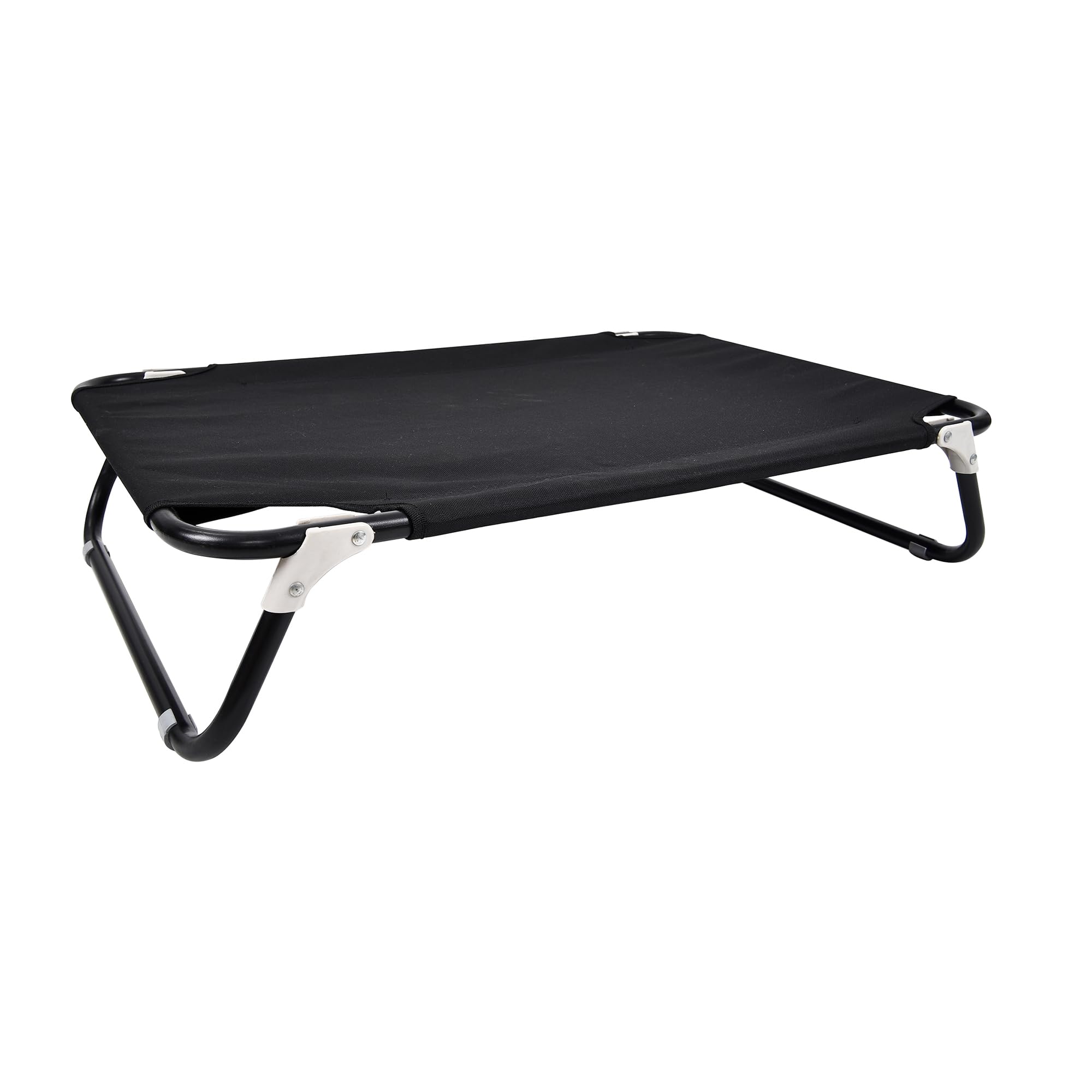 Italian Bed Linen Sogni e Capricci Folding Elevated Petbed, Black, 105x65x18cm, Polyester,