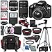 Canon EOS Rebel T6 DSLR Camera with 18-55mm, EF 75-300mm Lens, and Deluxe Bundle
