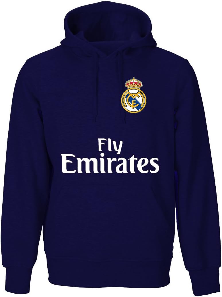 Real Madrid Adult Hoodies (Black, Navy, Red, Gray, White, Purple, Green, Blue, Burgundy)