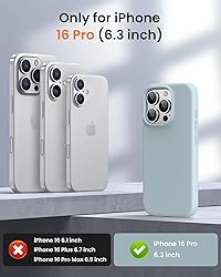 OuXul Designed for iPhone 16 Pro Case,Shockproof