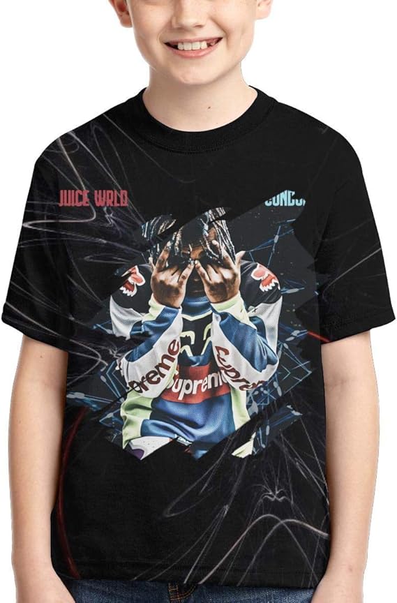 Juice Wrld T Shirt Boy's Teen TShirt for Children Short Sleeve Tops