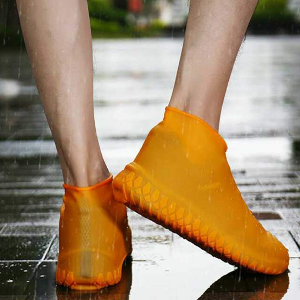 Shoe Calotte Riutilizzabile Pioggia Copriscarpe Antiscivolo Casi Pioggia  Scarpa per Bicicletta M Arancio 1Pair Scarpe e borse urban-earth.co.uk