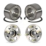 Front Rear Wheel Bearing And Hub Assembly Kit For