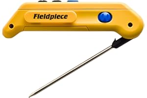 Fieldpiece SPK2 Folding Pocket in-Duct Thermometer with MAX/MIN Hold and Stainless Steel Probe
