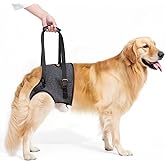 Lqyom Dog Sling for Large Dogs Hind Leg Support, Adjustable Soft Padded Harness for Weak, Injured, or Disabled Back Legs, Helps Support Senior, Arthritic, and Mobility-Impaired Dogs (X-Large)
