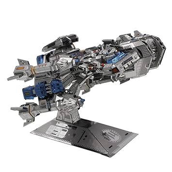 MU 3D Metall Puzzle Starcraft Battle Cruiser Battleship Modell Kits YM-N015 DIY 3D Laserschnitt Modell-Bausatz Spielzeug