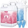 Epoxy Resin 2 Gallon - Crystal Clear Epoxy Resin Kit - No Yellowing No Bubble Art Resin Casting Resin for Art Crafts, Jewelry Making, Wood & Resin Molds(1 Gallon x 2)