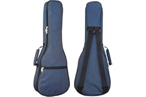 Farcaya Ukulele Case Bag Baritone 30 inches Soft Adjustable Dual Shoulder Straps Backpack Case with 0.39 inch Thick Sponge Padding Protective Waterproof Nylon (Blue)