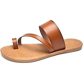 Huayuanwell Women's Slide Sandals Slip On Flat Sandals Flip Flop Thong Sandals Casual Summer Sandals