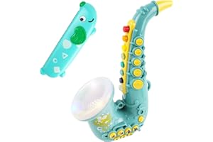 IIROMECI Toy Saxophone with Light and Sound, Harmonica Toy for Kids, Early Educational Toy, Musical Instrument Toys for Toddl