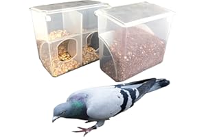 SRRPSPIGEON Automatic Pigeon Bird Feeder -Parrot Feeder Cage Accessories Supplies for Parakeet Canary Cockatiel Finch