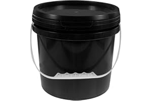 Hoement Sealed Paint Pail Mixing Bucket Plastic 5 Gallon Storage Bucket with Lid Sturdy Thick Plastic Drop Resistant for Home