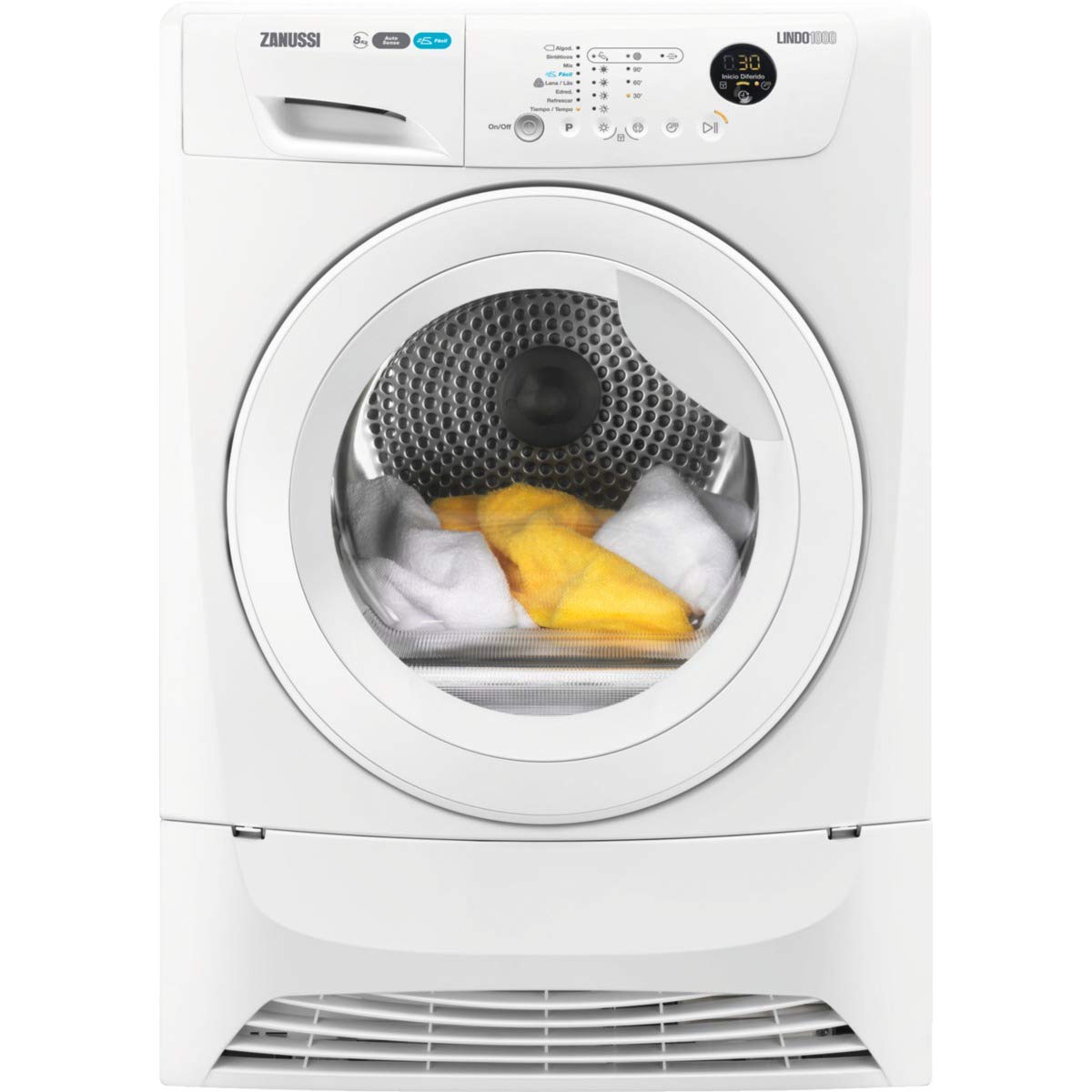Zanussi-ZDH8373W-Secadora-con-Bomba-de-Calor-de-Libre-Instalacion-8-Kg-Motor-Inverter-Programa-Antiarrugas-Filtro