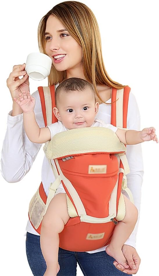 Wang Kai Kai Shop Bebe Harnais Hanche Sieges Bebe Bancs Lombaires Portent Amovible Siege Respirant Harnais Bebe Facon A Color Orange Amazon Fr Jeux Et Jouets