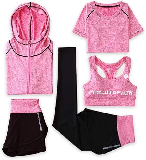 YANGCONG Ropa de Fitness de Yoga Conjunto Deportivo de Mujer Ropa ...