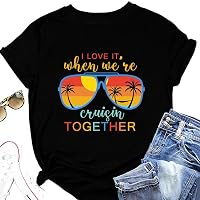 In My Cruise Era Oversized Shirt - Vacation Tee With Nautical Graphic, Soft Cotton Blend, Summer Beach Party Top