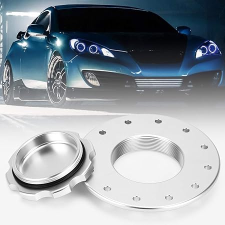 Amazon Pqy ビレット アルミニウム 簡単充填 燃料電池 ガスキャップ 12穴セル栓付き フューエルタンク 車 バイク