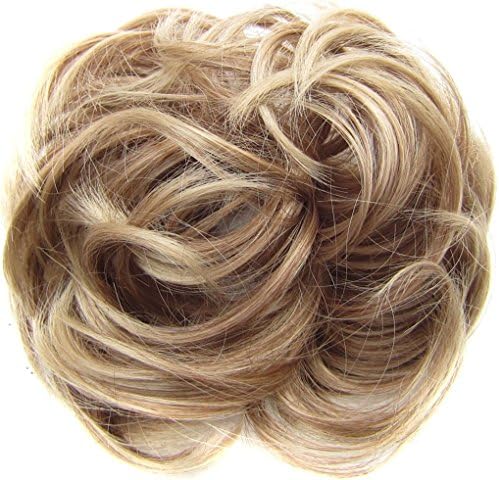 Ladies Elastic Wave Curly Synthetic hairpieces Scrunchie Wrap For Hair Bun Chignon Accessories 30g (12T24)