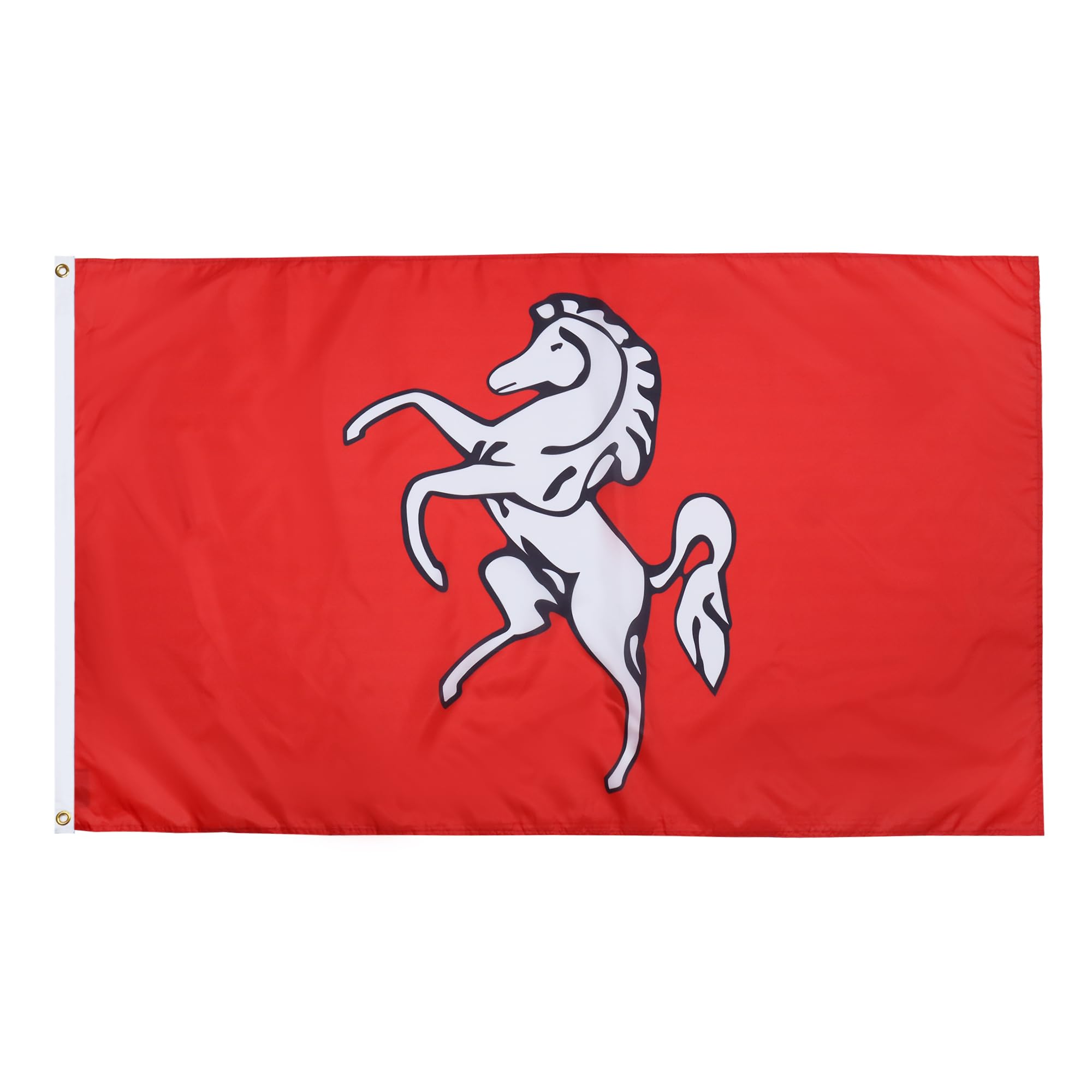 AZ FLAG - Kent County Flag - 2x3 Ft - 100D Polyester County Of Kent - England Banner with Two Metal Grommets - Fade Resistant - Vivid Colors - 2' x 3' Feet - 90x60 Cm