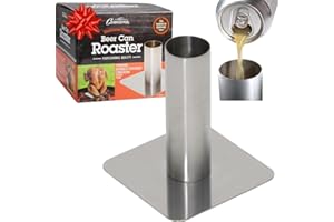 Camerons Beer Can Roaster - Stainless Steel BQQ Grill Chicken Roaster - Enhance Meal Flavor with Juicy Poultry on Barbecue Be