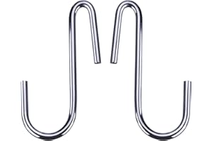 skycabin 10Pack Sliver Stainless Steel S Shaped Hooks,S Shape Hangers for Hanging Spoon,Pan,Pot,Utensils Clothes,Bags,Towels,