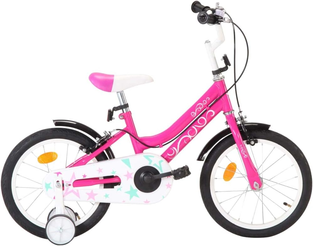 vidaXL Kinderfahrrad mit Stützrädern Höhenverstellbarer Lenker