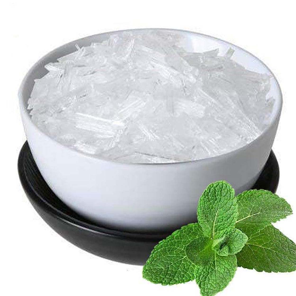 Menthol Crystals - 50gr - Cooling and freshening Effect, Used as Ingredient in Cosmetic Formulation, Sauna Accessories, Sauna Infusion, 100% Natural Mint Oil