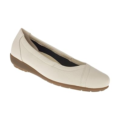 Natural Feet Tessamino Damen Ballerina | Aus Hirschleder | Elegant | Weite H | Für Einlagen