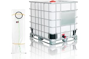 Esamploe IBC Tote Cover,IBC Water Storage Tank Liner Bag for 275 Gallon,20c Thickness Clear Protective Liner Bag,Protection Accessories for 1000L Rain Catcher Barrel(Only Lining Bag)