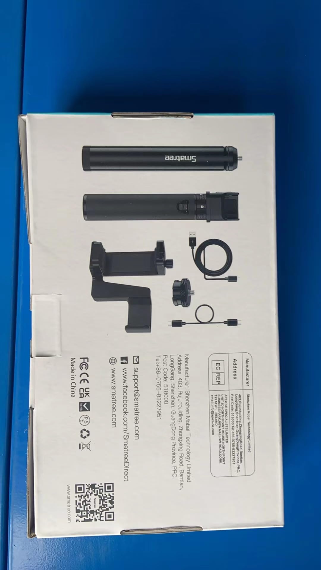 Smatree Charging Stick for DJI OSMO Pocket 2, 5000mah Power Charger Compatible with DJI Osmo Pock 2/1, Power Bank with Phone Holder Pocket Mount Set and Tripod Upgrade Version