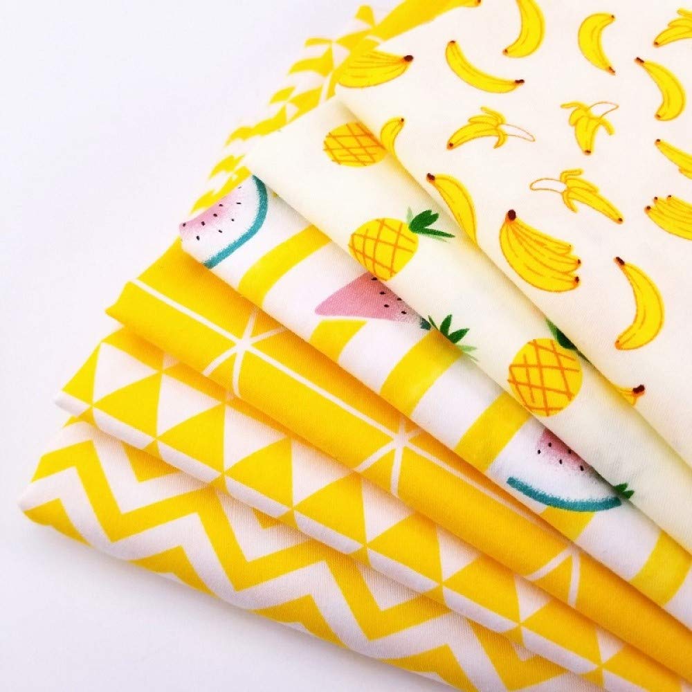 Aubliss 50pcs 100% Cotton Fabric Bundle 10