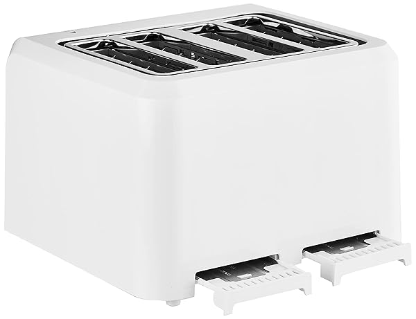 CUISINART 4-SLICE COMPACT PLASTIC TOASTER, WHITE, CPT-142P1