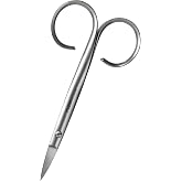 Rubis Sauro Stainless Steel Nail Scissors for Precise Toenails, 1F007, Made in Switzerland, Silver