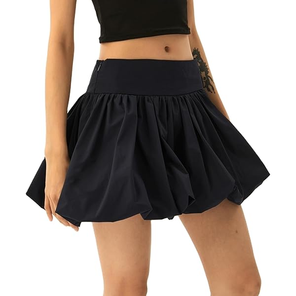 TODAYFUL Highwaist Balloon Skirt ブラック38 Oplxuo Women Y2K Bubble Maxi Skirt Elastic High Waisted