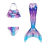 DNFUN Mermad Tail Bathing Suit for Girls