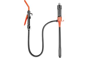 QKOQKO Portable Fuel Transfer Pump, Battery-Powered Siphon Pump for Gas, Diesel, Cars, Boats, Gas Cans, Spill-Proof, Quick & Easy Liquid Transfer