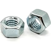 (200 Pieces) 1/4"-20 Grade 5 Finished Hex Nuts Zinc Clear